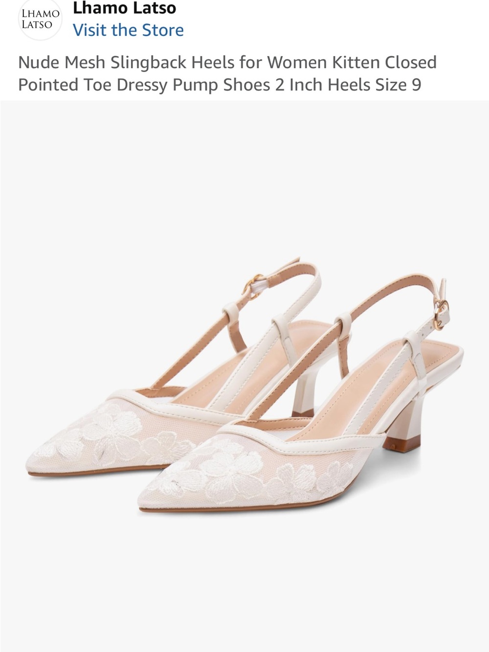 White Mesh Slingback Heels bridal wedding
